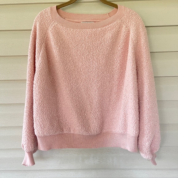 Warm & Cozy Lifestyle by Poof Pink Long Sleeve Pullover Sweater - Picture 2 of 8